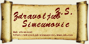 Zdravoljub Simeunović vizit kartica